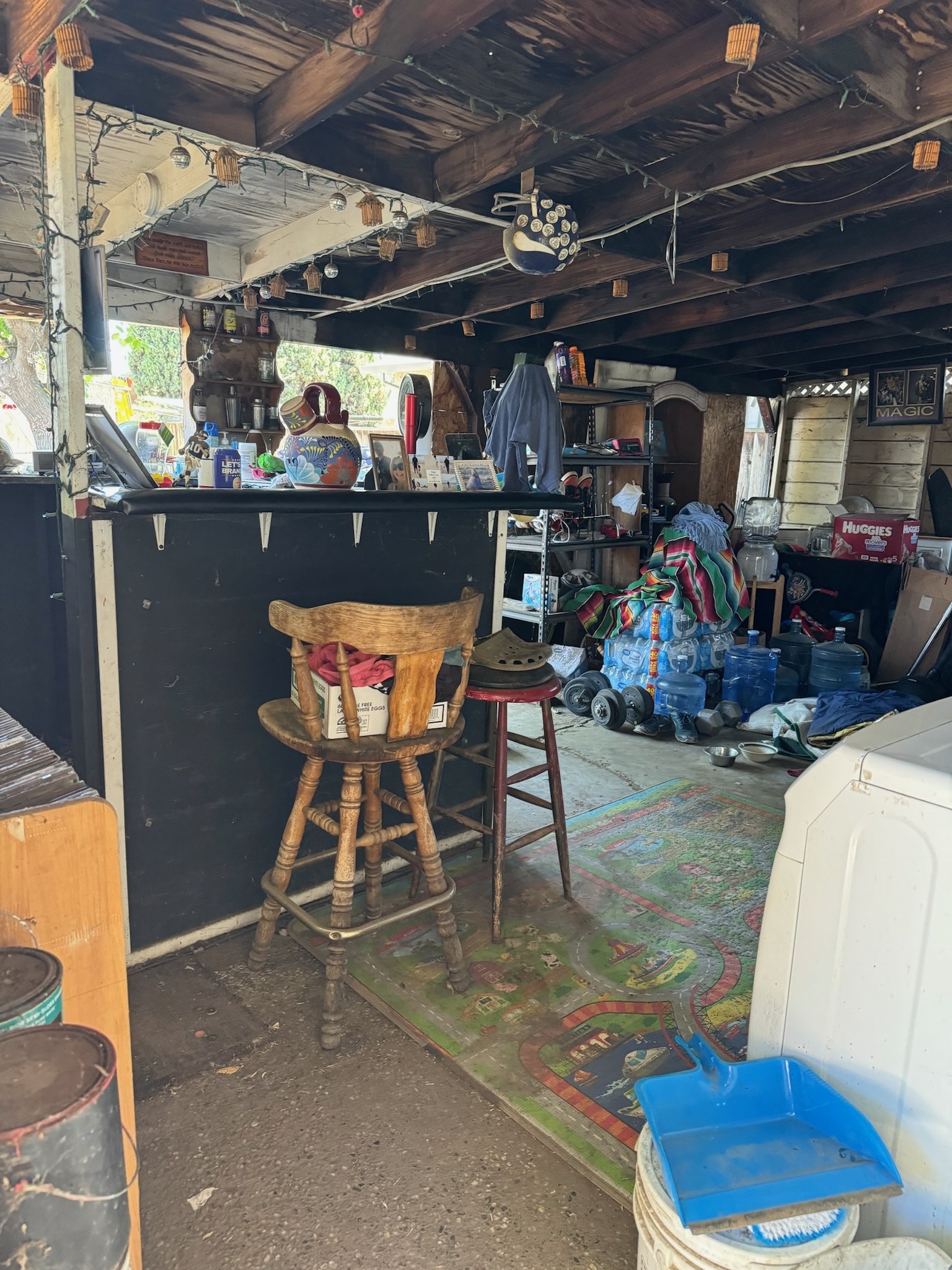 Before: Illegal back patio — The Calico House, San Jose CA