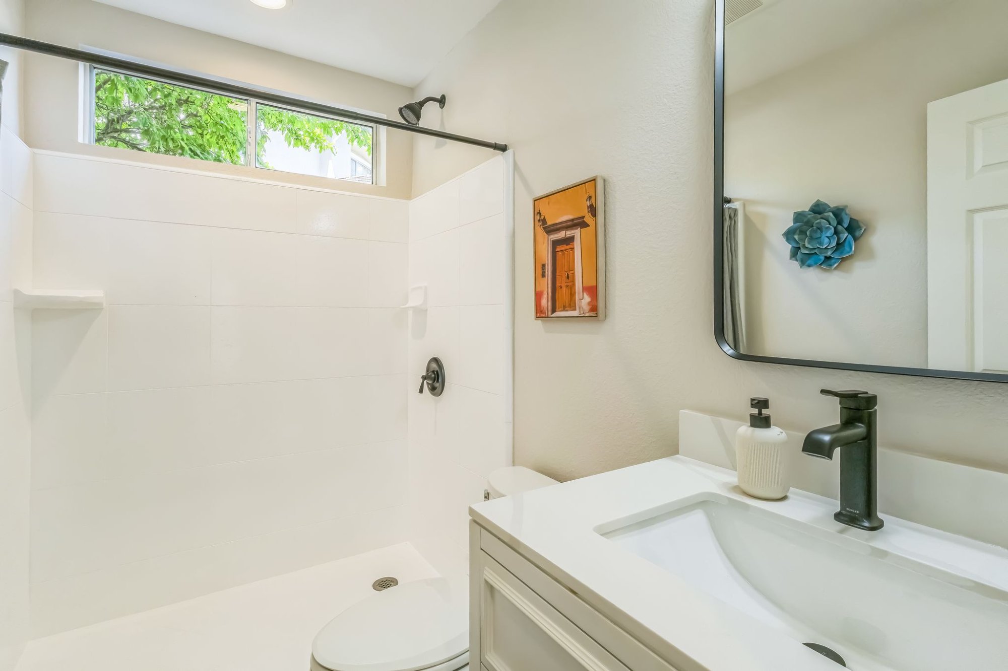 After: Downstairs bathroom — Garlic House, Gilroy CA