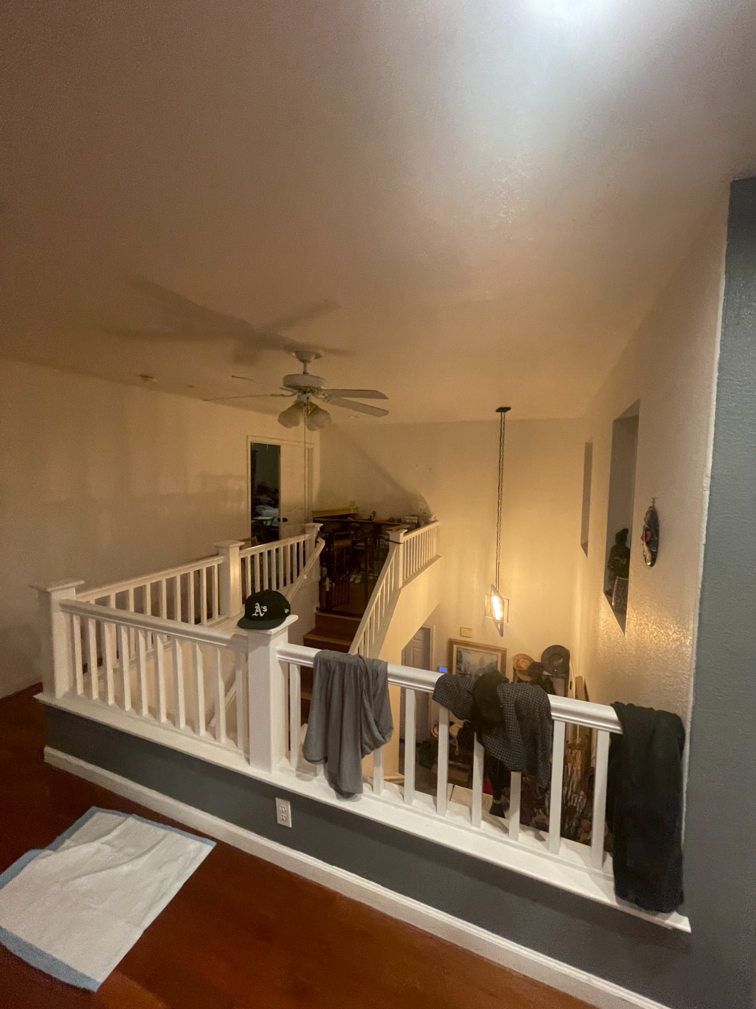 Before: Upstairs common area — Garlic House, Gilroy CA