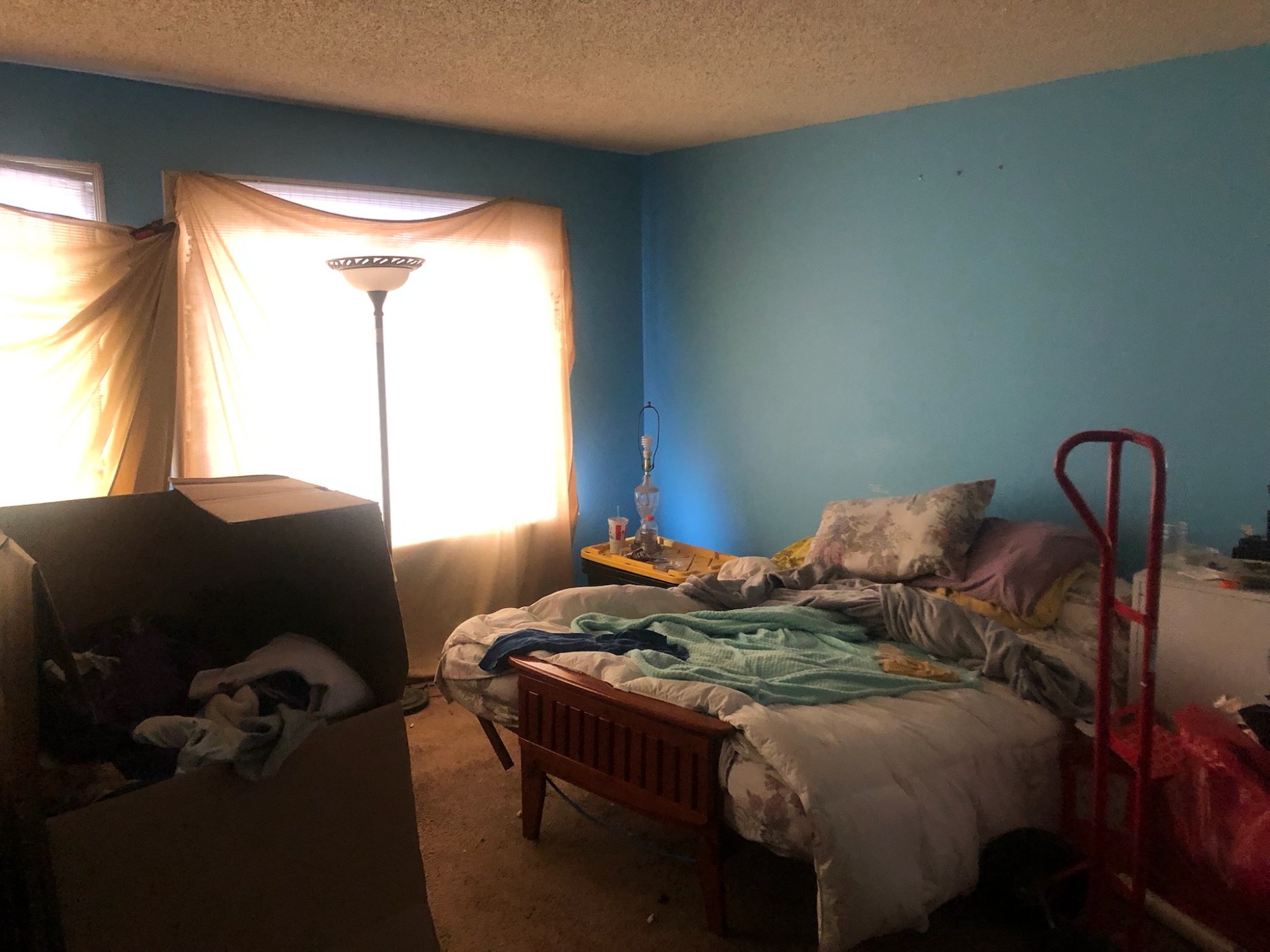 Before: Living room — Hoarder Home, San Bruno CA