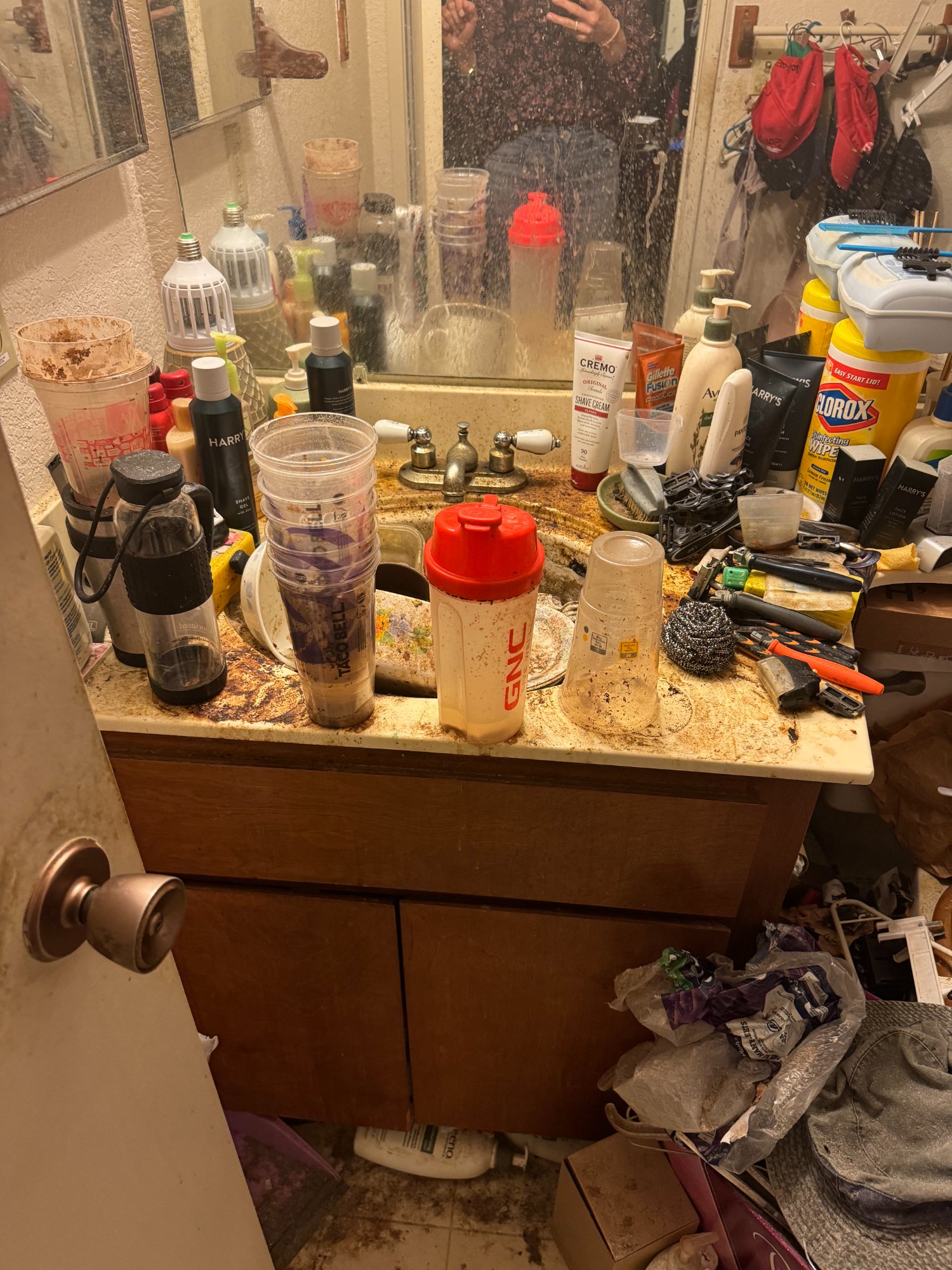 Before: Bathroom — Pack Rat Condo, Fremont CA