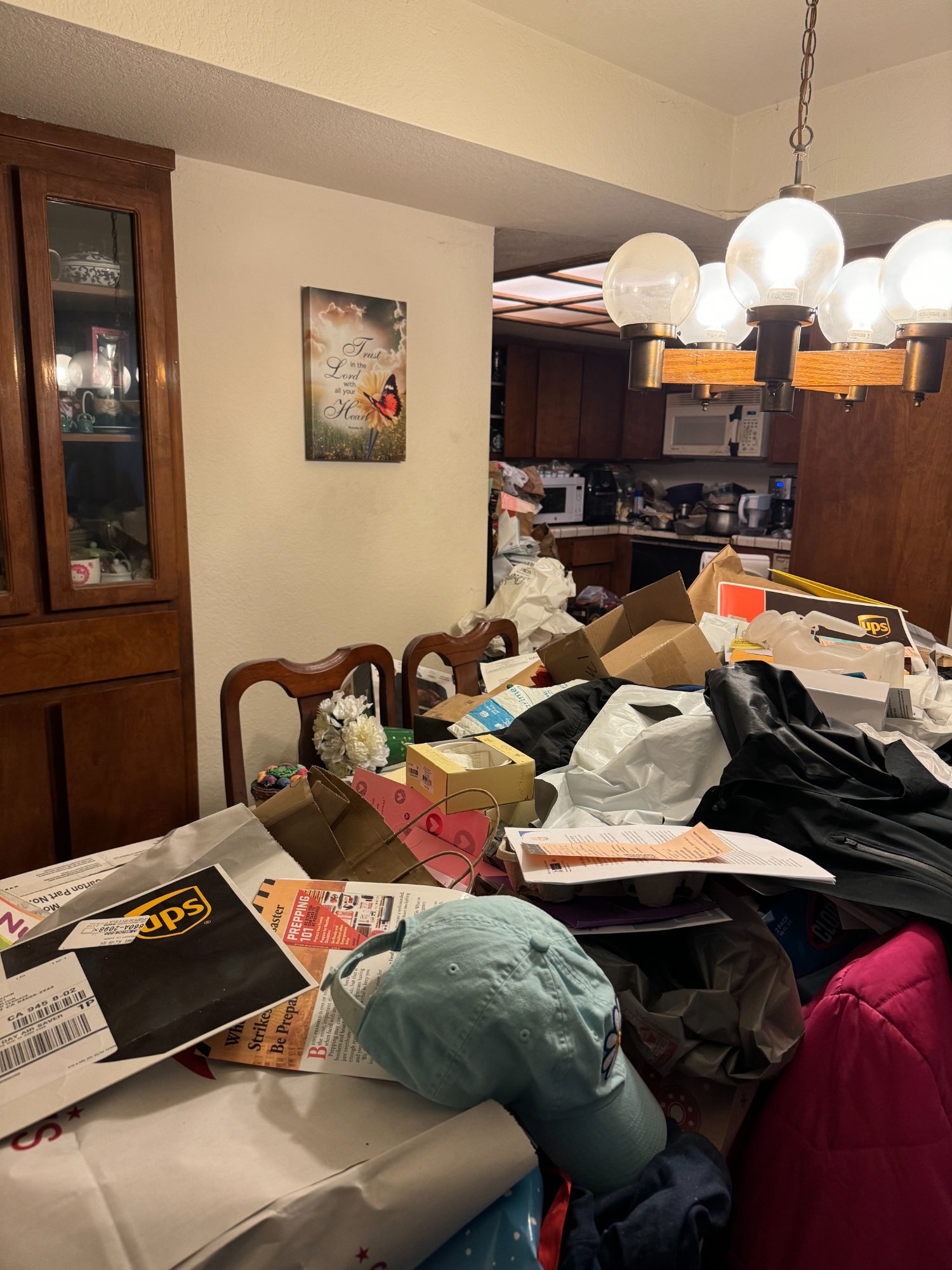 Before: Dining room — Pack Rat Condo, Fremont CA