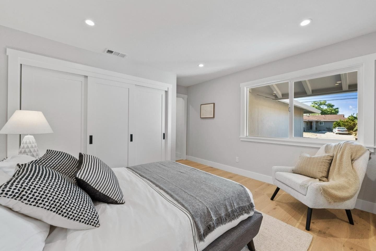 After: Primary bedroom — Pig House, San Jose CA