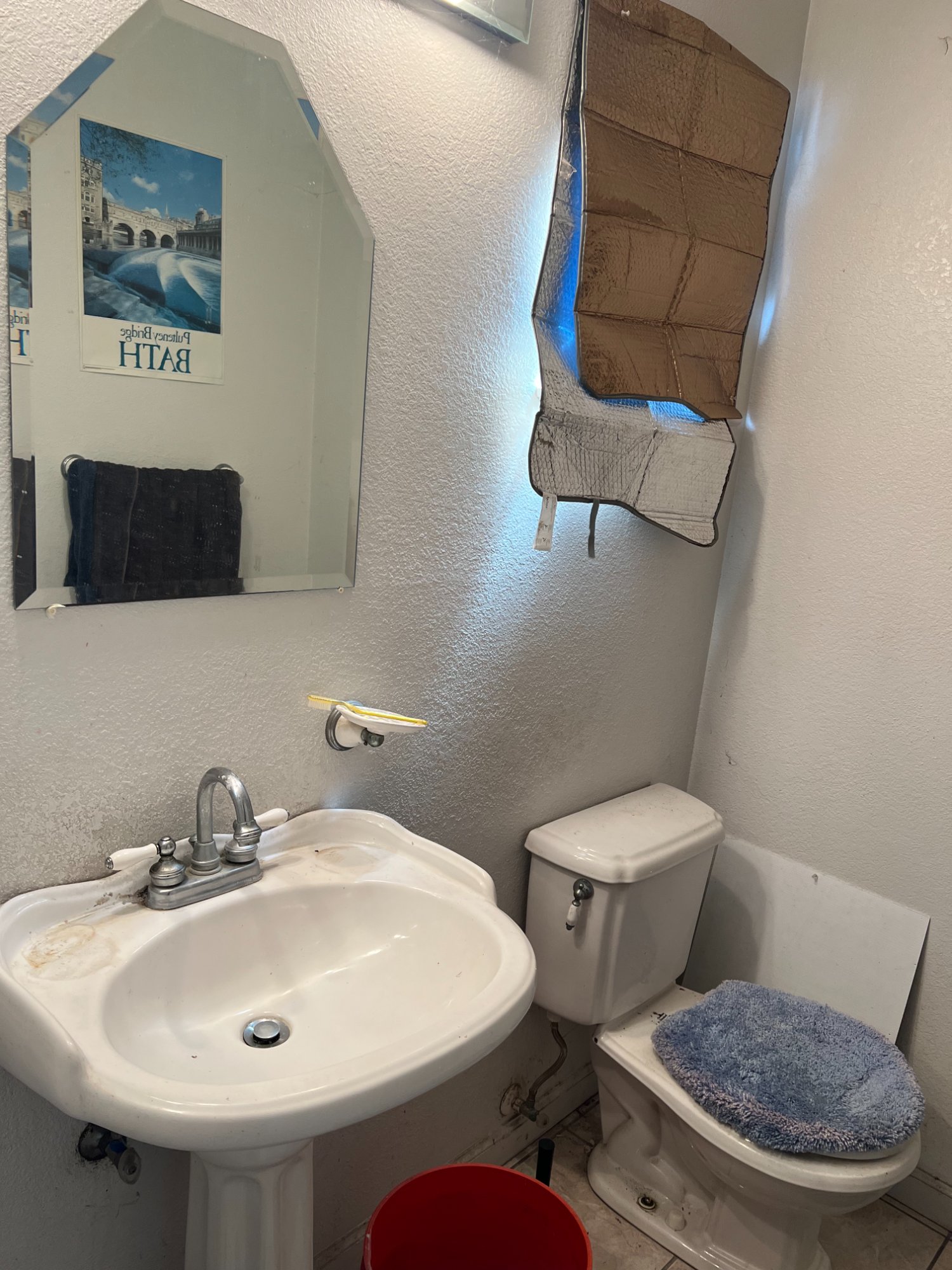 Before: Half bath — Potty House, Morgan Hill CA