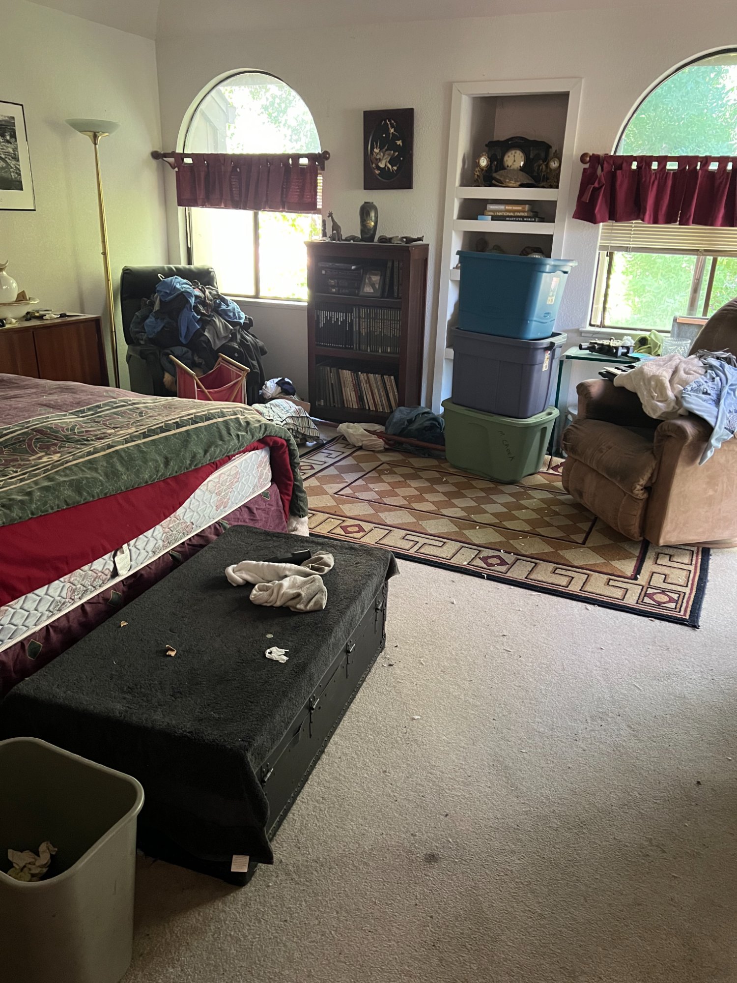 Before: Primary bedroom — Potty House, Morgan Hill CA