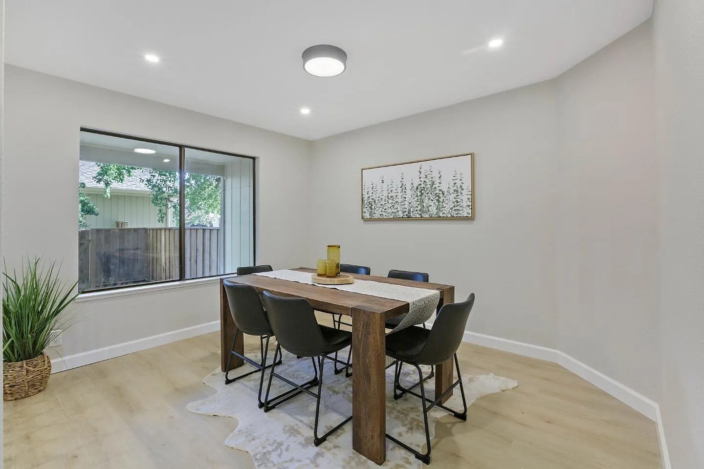 After: Dining room — Potty House, Morgan Hill CA