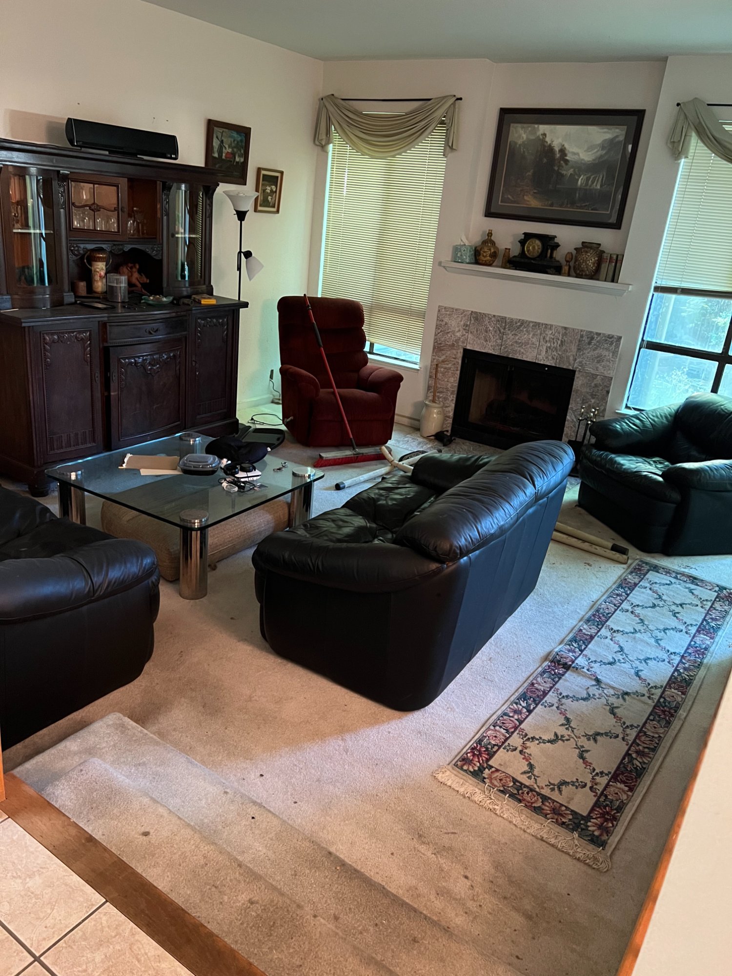 Before: Living room — Potty House, Darnis Cir Morgan Hill CA