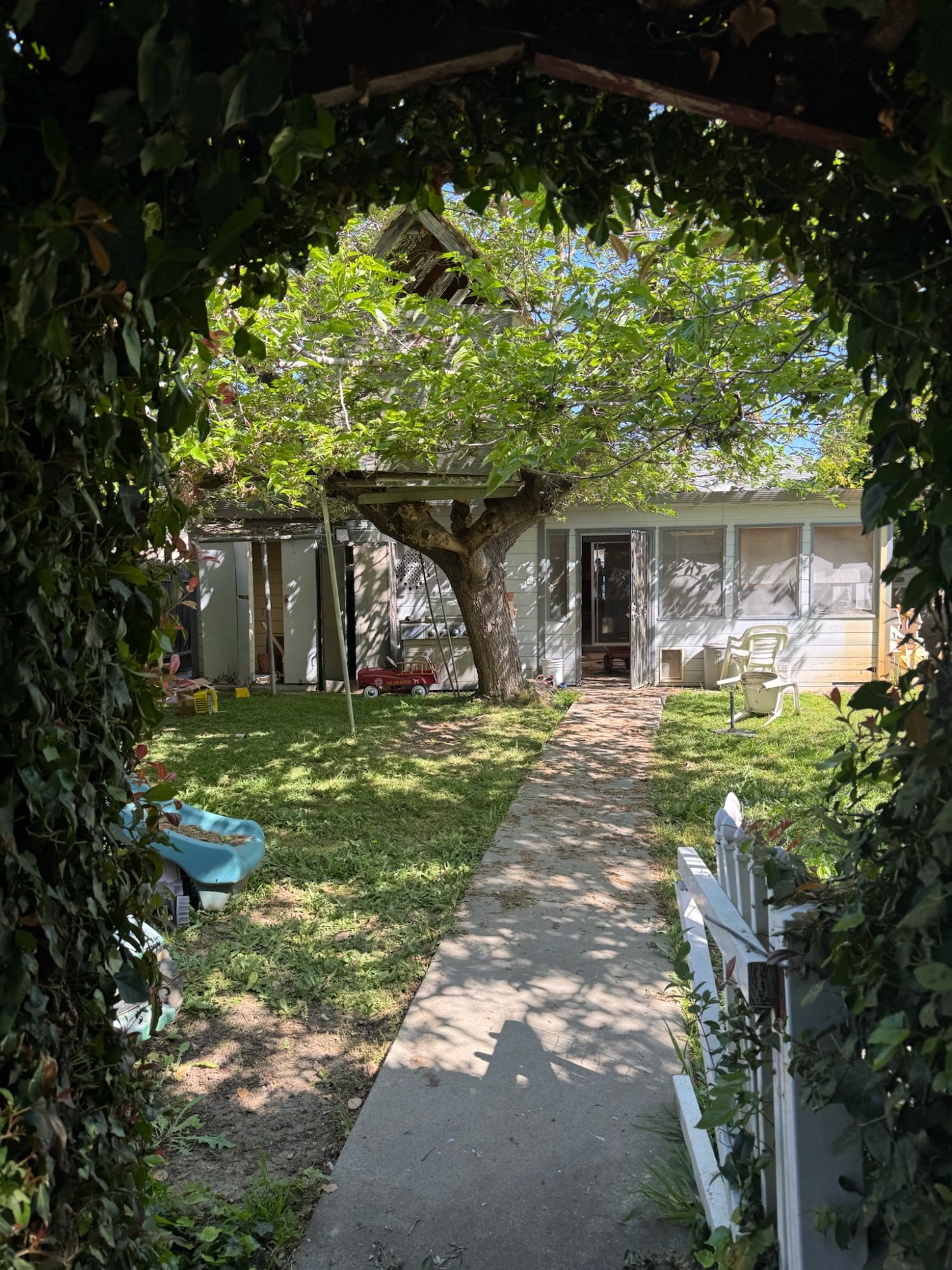 Before: Backyard — Secret Garden, Sunnyvale CA