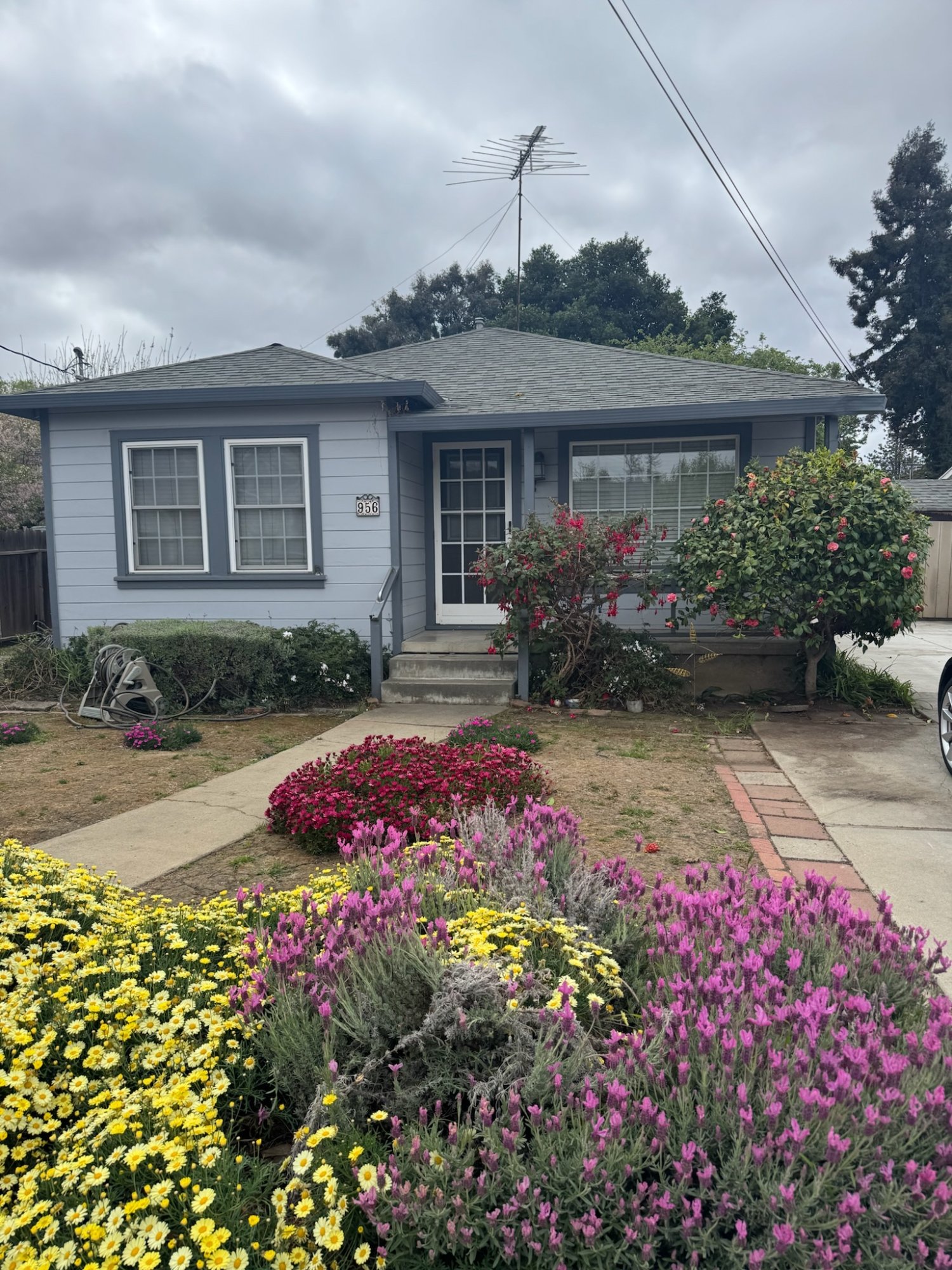 Before: Front exterior — Secret Garden House, Bryant Way Sunnyvale CA