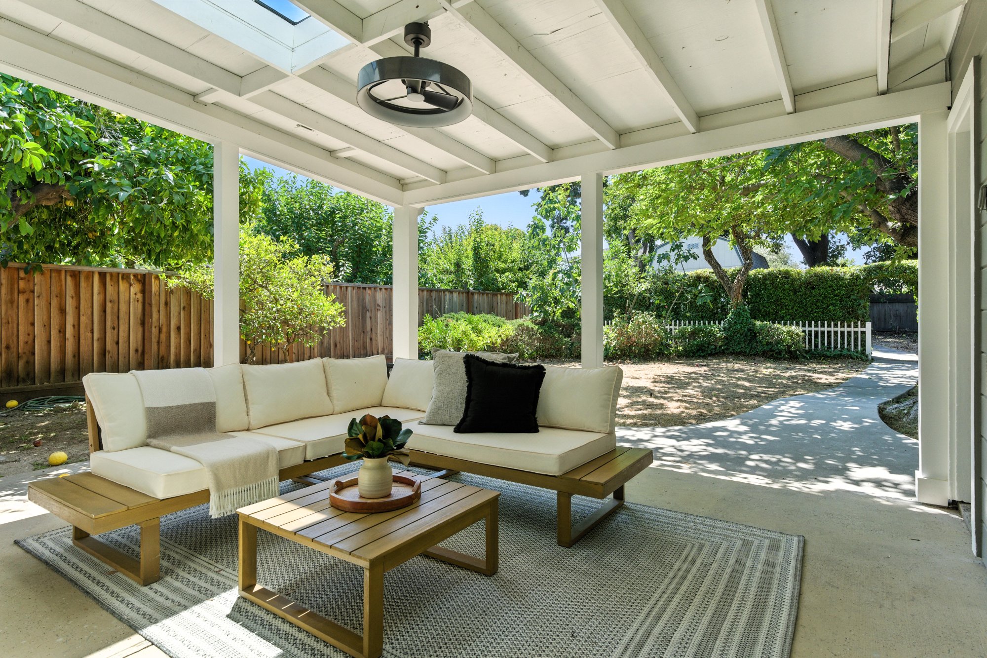 After: Outdoor patio — Secret Garden, Sunnyvale CA